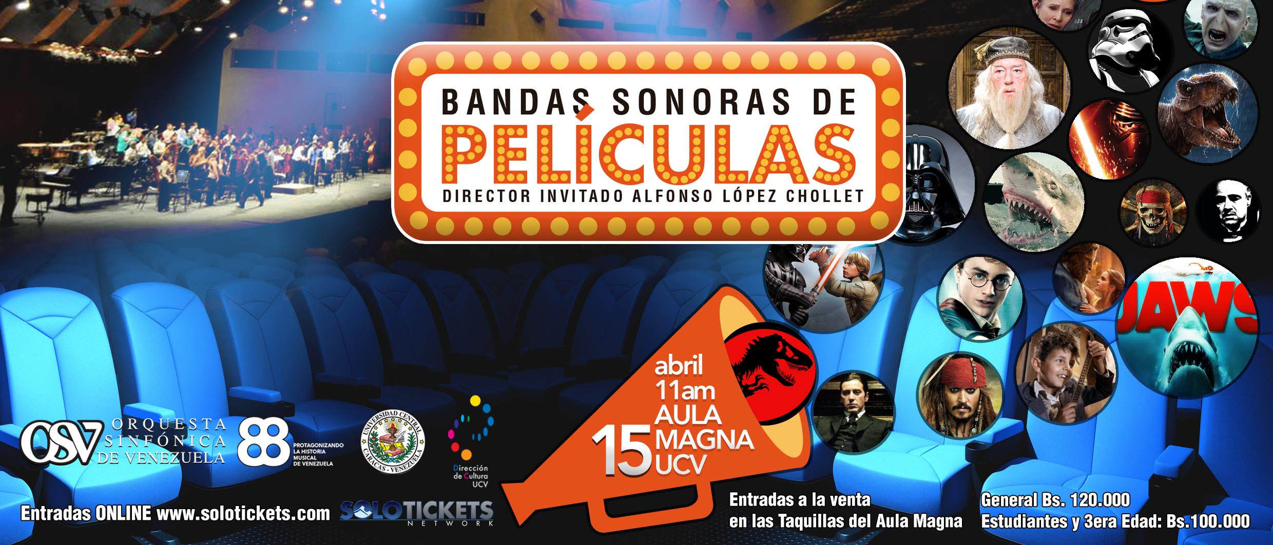 La Orquesta Sinfónica de Venezuela interpretará “Bandas Sonoras de películas”