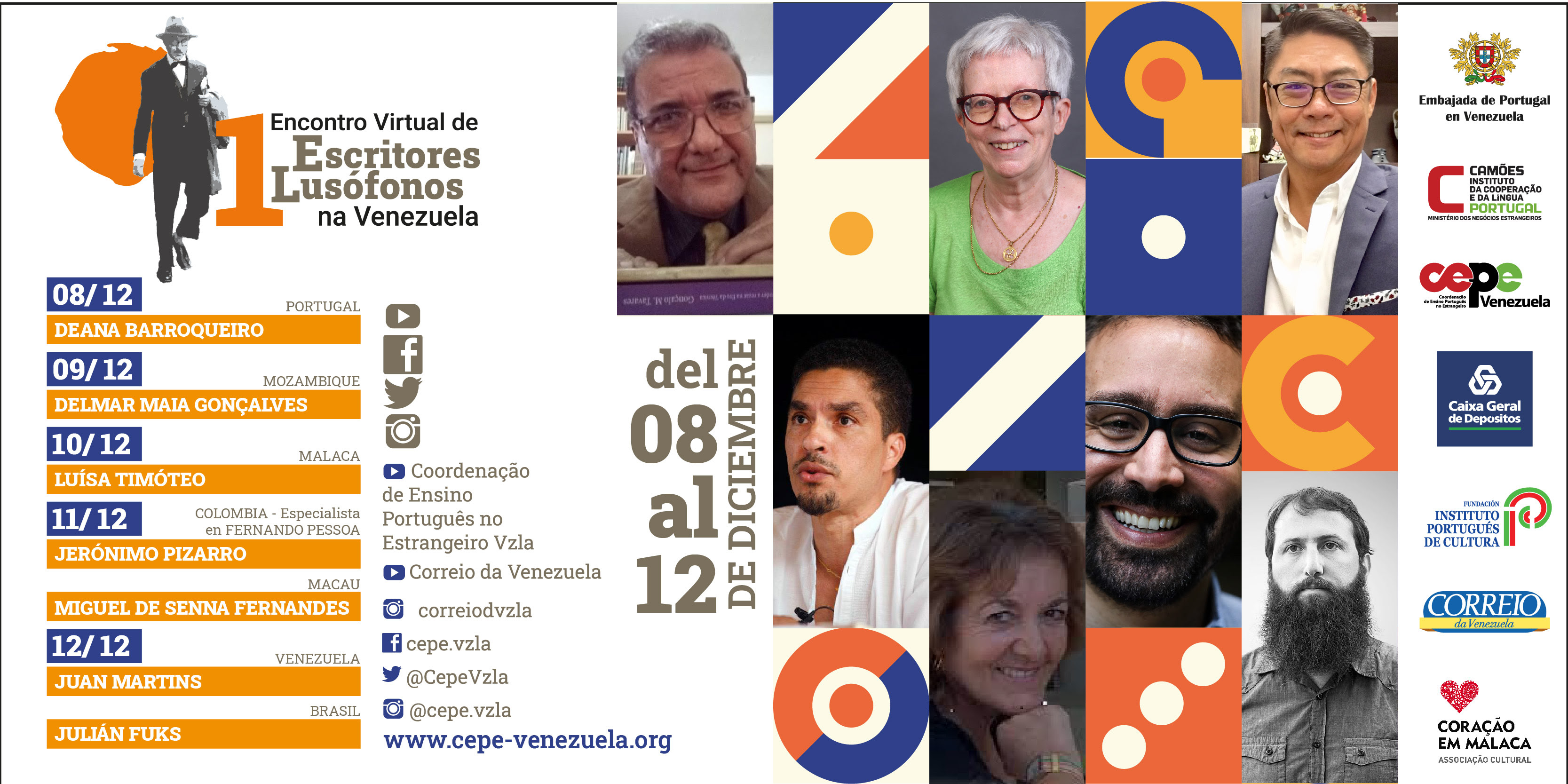 Venezuela se conectará con el patrimonio literario en portugués en el I Encuentro Virtual de Escritores Lusófonos