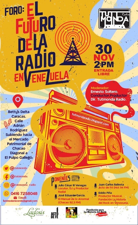 Radio Tutmonda organiza foro  sobre la radio actual en Venezuela